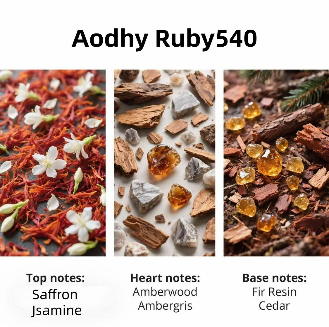 Aodhy Ruby 540 Perfume 100ml Eau de Cologne Long-Lasting Fragrance