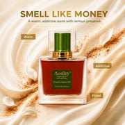 Scarlet Flame 540 bottle on cream fabric with warm and floral scent descriptions
