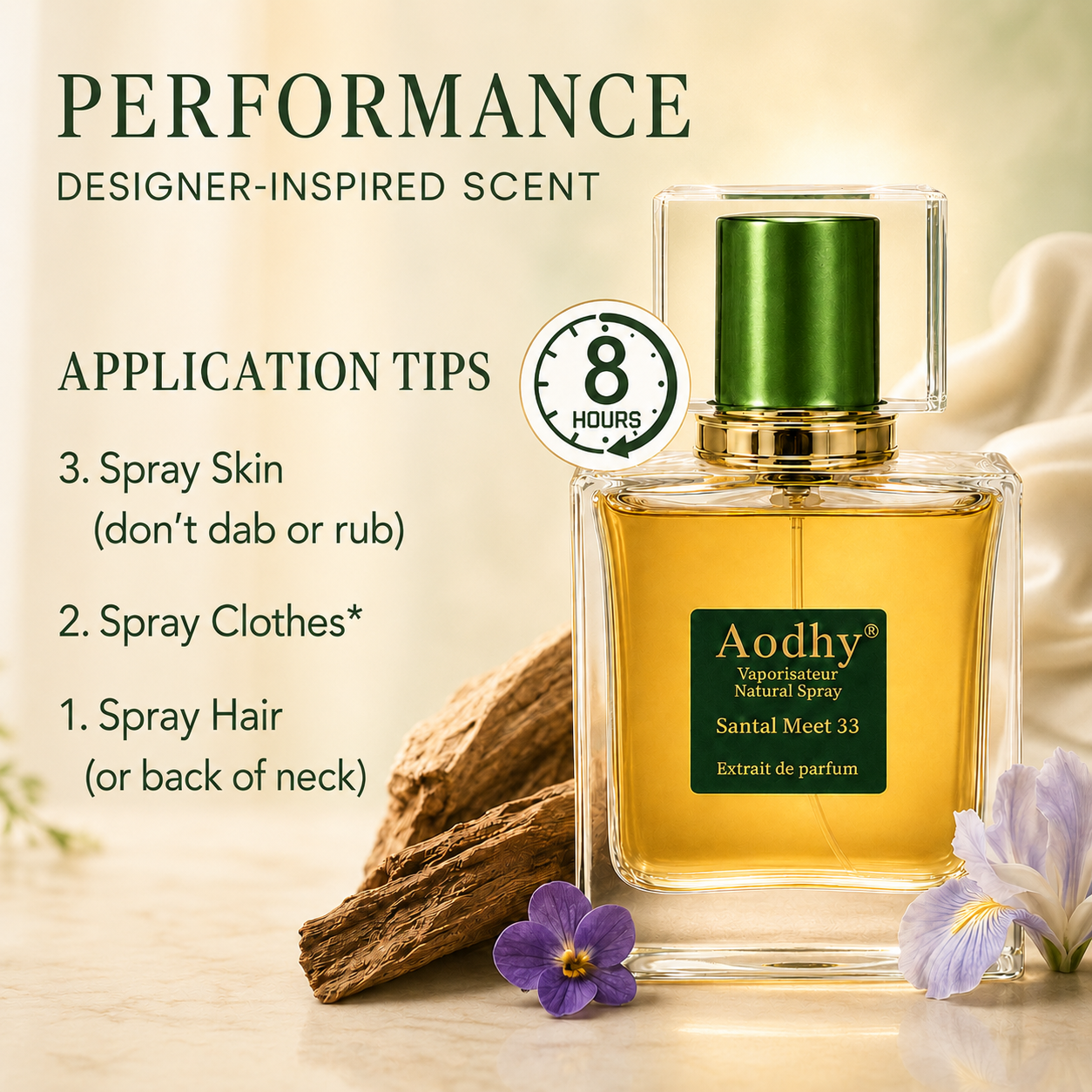 Aodhy Sandalwood 33 | Long-Lasting Woody Unisex Perfume – 50ml 1.76 oz