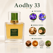 Aodhy Sandalwood 33 | Long-Lasting Woody Unisex Perfume – 50ml 1.76 oz